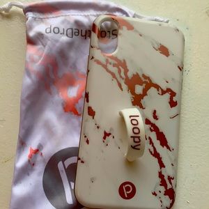 Pink marbled loopy case- IPhone XR